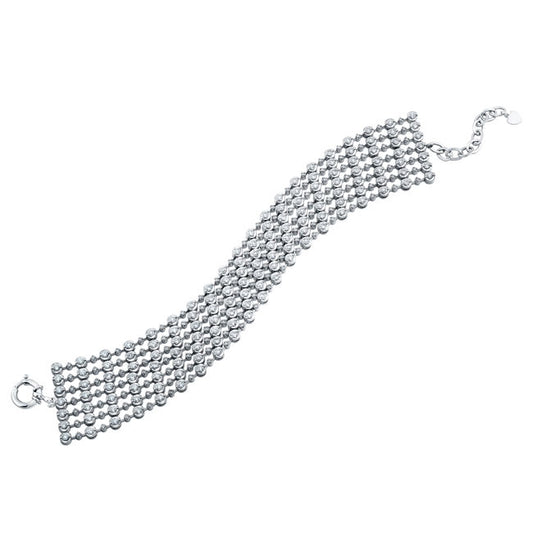 7 Row Diamond Tennis Bracelet