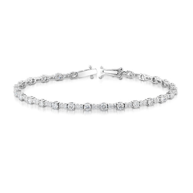 Modern Style Diamond Tennis Bracelet