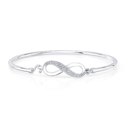 Classic Style Infinity Diamond Bangle