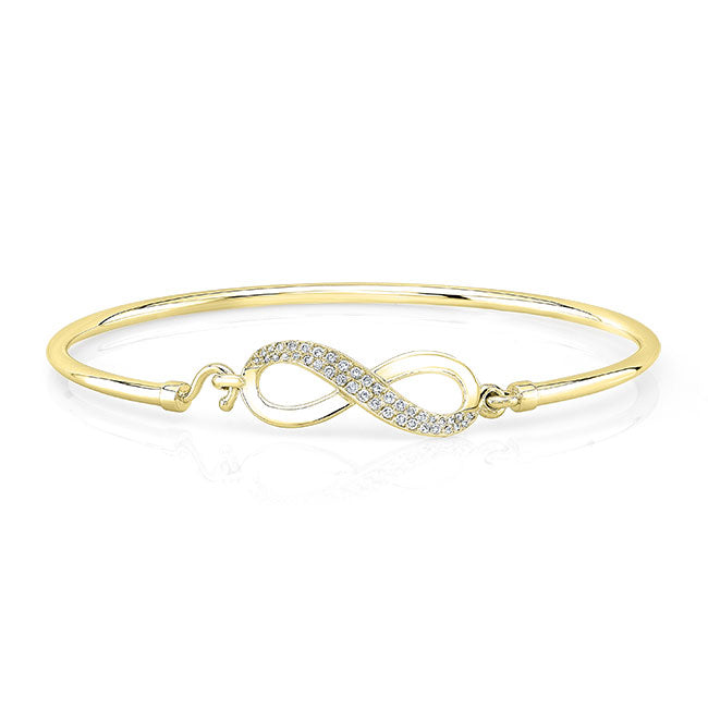 Classic Style Infinity Diamond Bangle