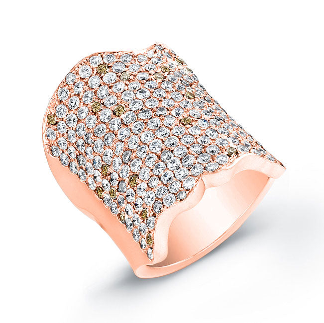 Modern Style Diamond Cocktail Ring