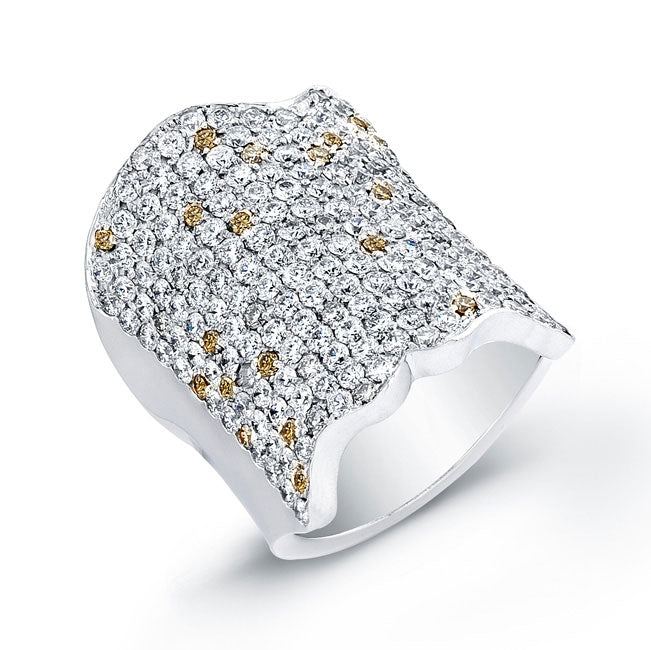 Modern Style Diamond Cocktail Ring