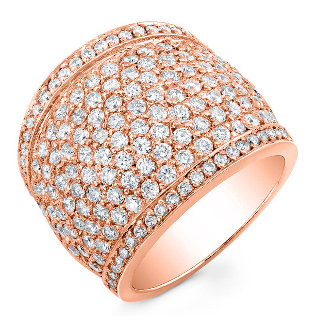 Modern Style Diamond Cocktail Ring