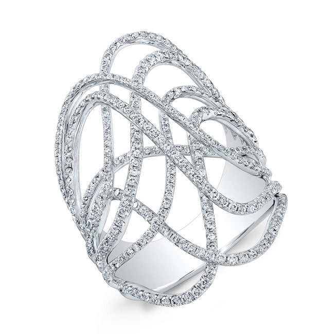 Modern Style Diamond Cocktail Ring