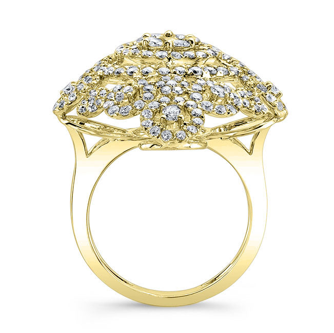 Art Deco Style Diamond Cocktail Ring