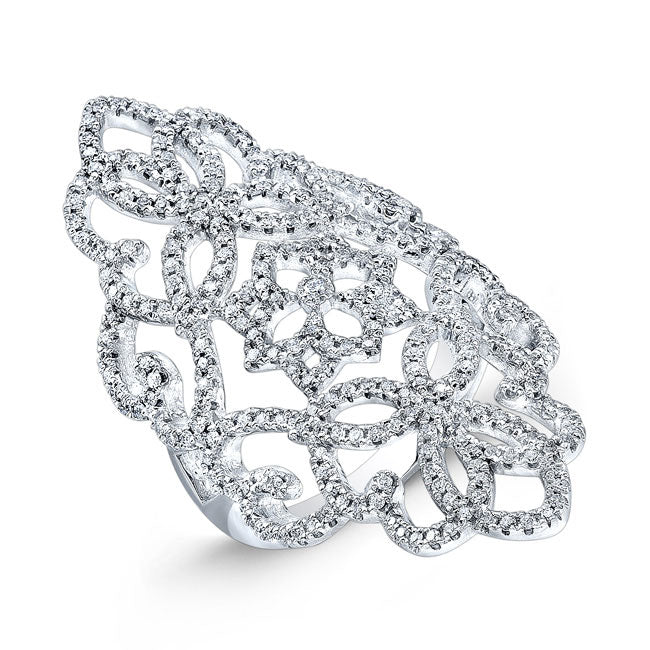 Art Deco Style Diamond Cocktail Ring