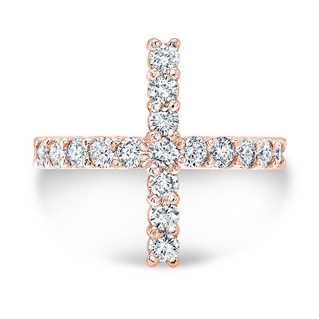 Cross Diamond Cocktail Ring