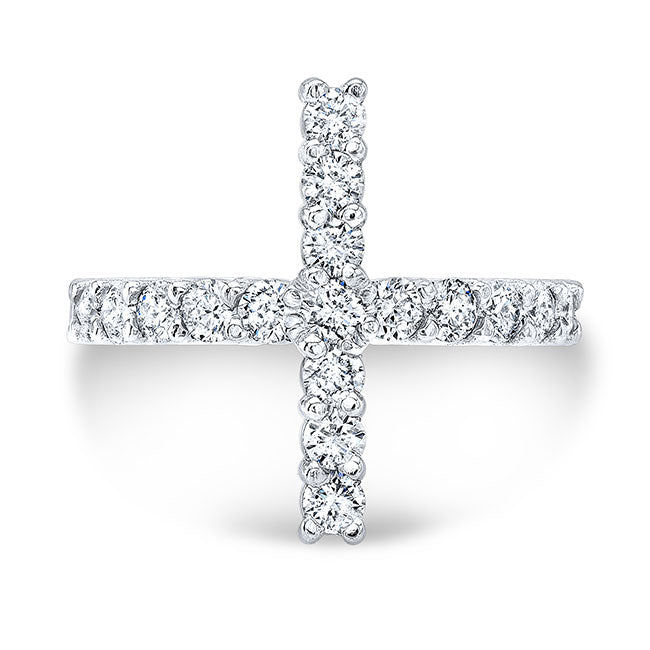 Cross Diamond Cocktail Ring