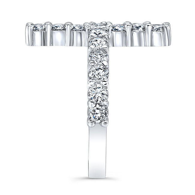 Cross Diamond Cocktail Ring