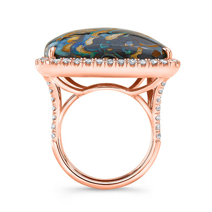 Opal Cocktail Diamond Ring