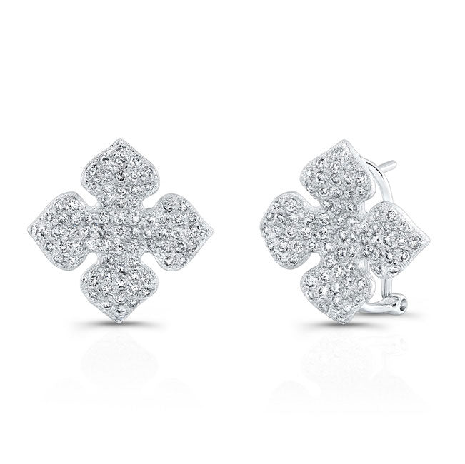 Vintage Style Diamond Earrings