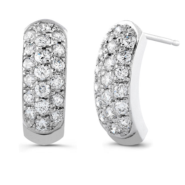 Modern Style Diamond Earrings