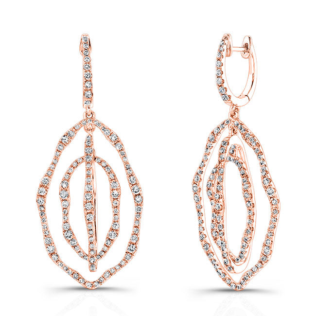 Dangling Diamond Earrings