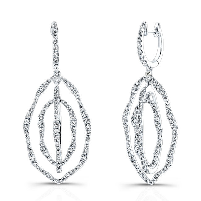 Dangling Diamond Earrings