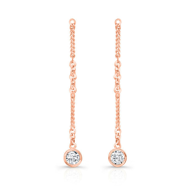 Dangling Diamond Earrings