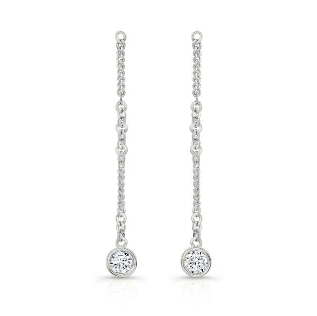 Dangling Diamond Earrings