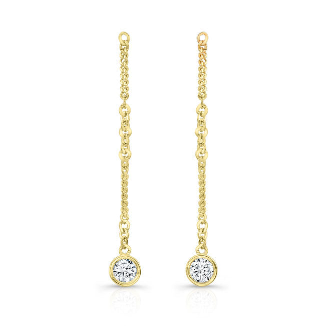 Dangling Diamond Earrings