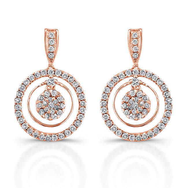 Dangling Diamond Earrings