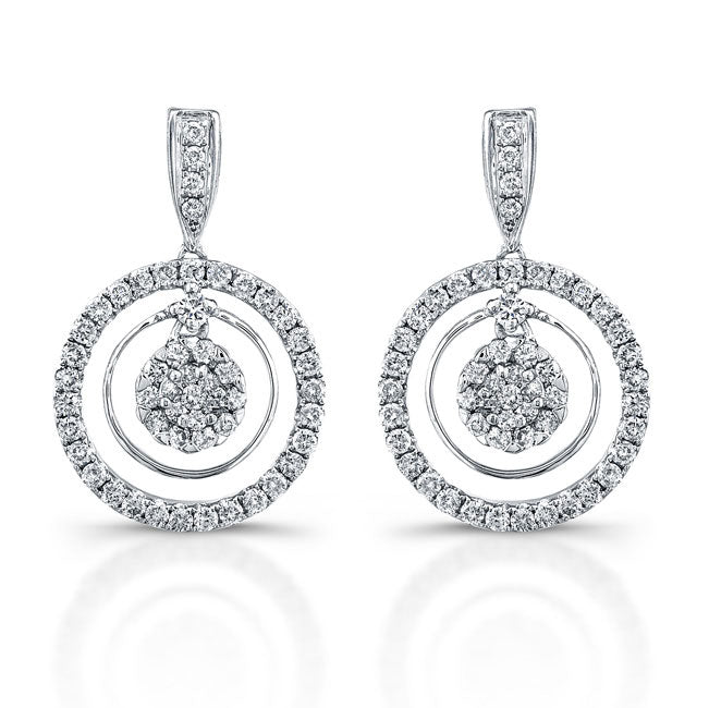 Dangling Diamond Earrings