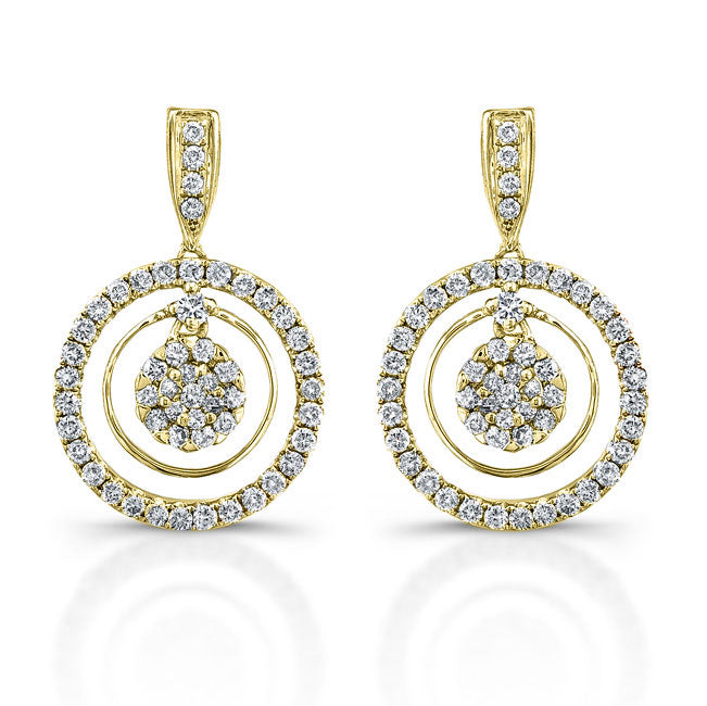 Dangling Diamond Earrings