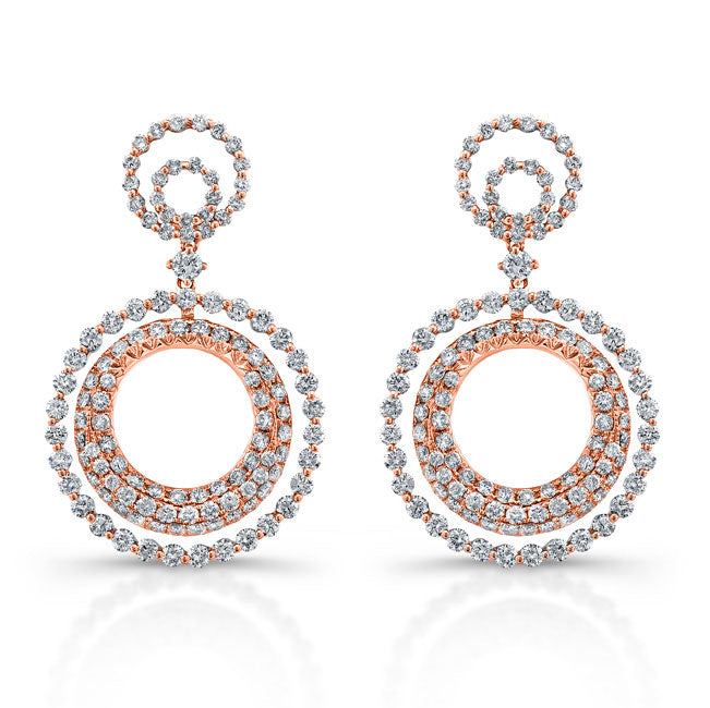 Dangling Diamond Earrings