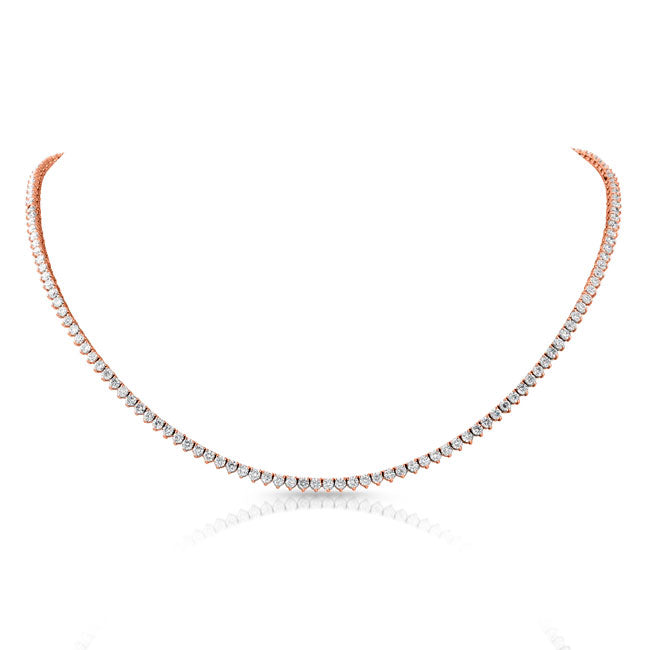 Modern Style Diamond Tennis Necklace