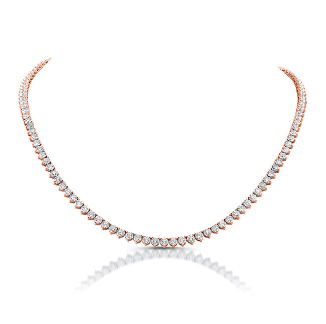 Modern Style 26" Diamond Tennis Necklace