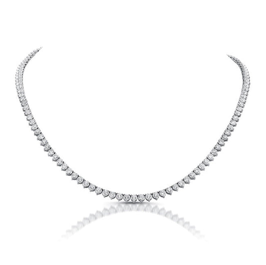 Modern Style 26" Diamond Tennis Necklace