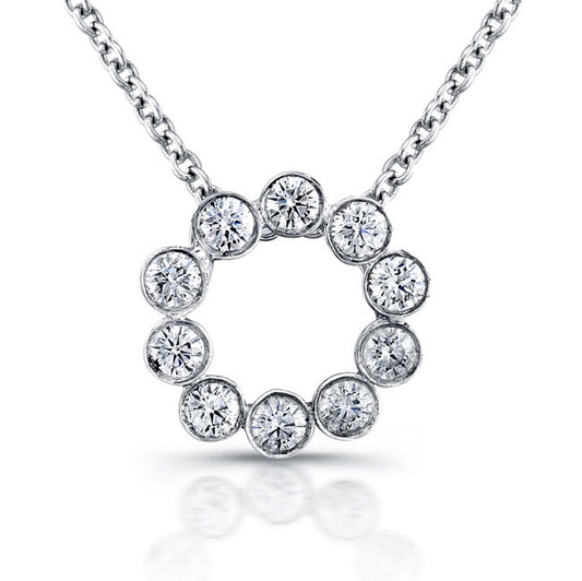 Circle Diamond Pendant