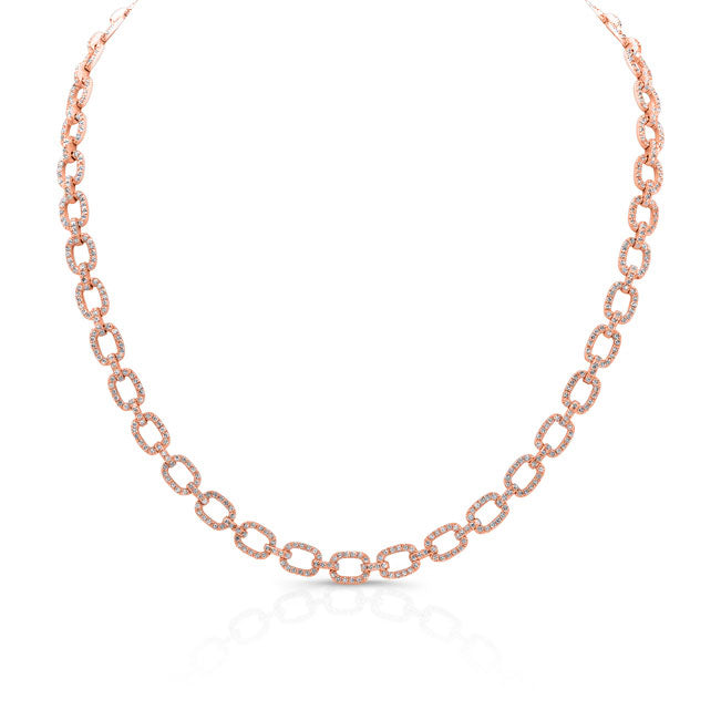 Chain Link Diamond Necklace