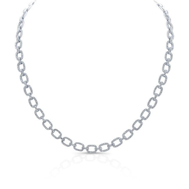 Chain Link Diamond Necklace