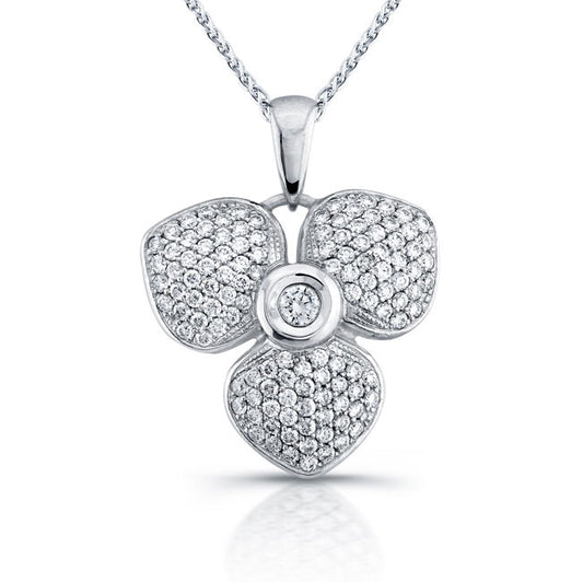 Flower Diamond Pendant