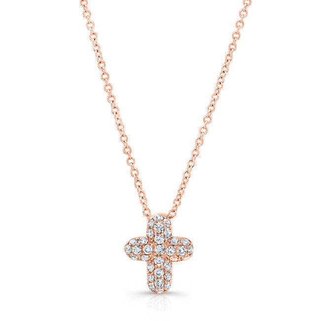 Cross Pave Diamond Pendant