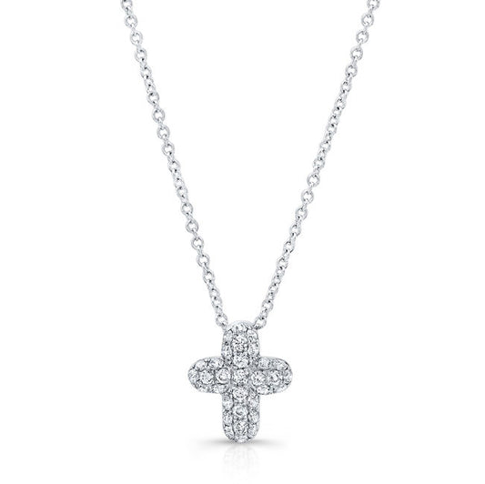 Cross Pave Diamond Pendant