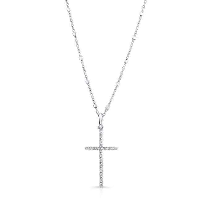 Petite Diamond Cross Pendant