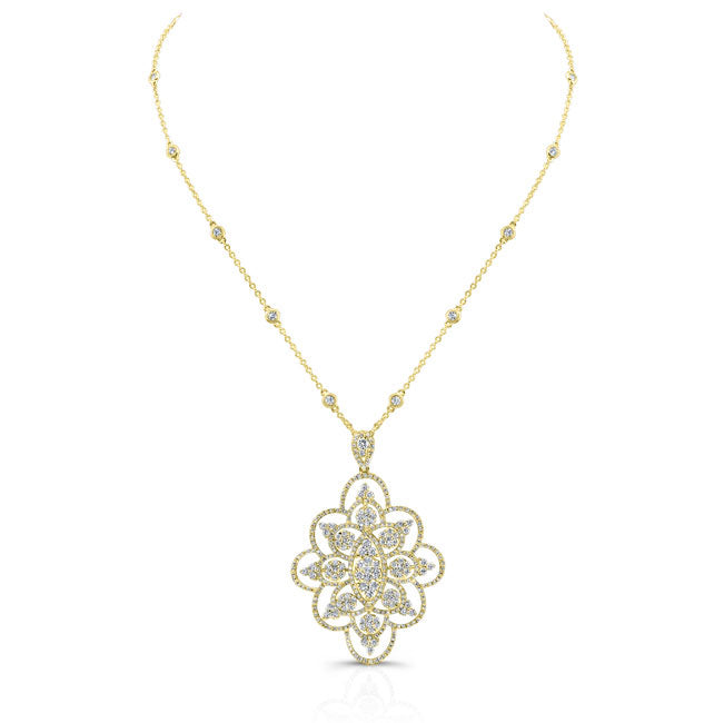 Art Deco Style Diamond Pendant