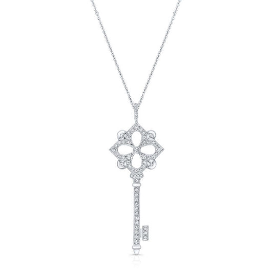 Diamond Key Pendant