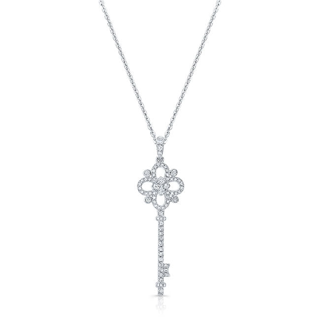 Diamond Key Pendant