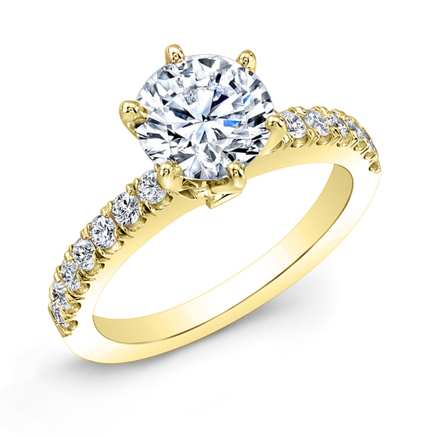 Modern Style Diamond Engagement Ring