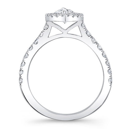 Modern Style Halo Diamond Engagement Ring