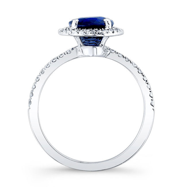 Modern Style Halo Diamond Engagement Ring