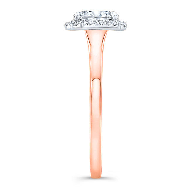 Modern Style Halo Diamond Engagement Ring