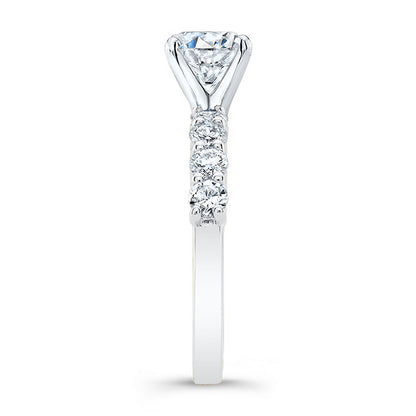 Classic Style Euro Shank Diamond Engagement Ring