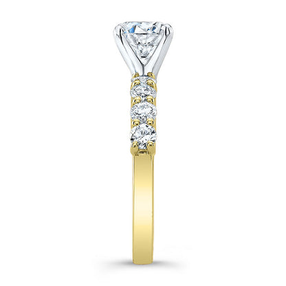 Classic Style Euro Shank Diamond Engagement Ring