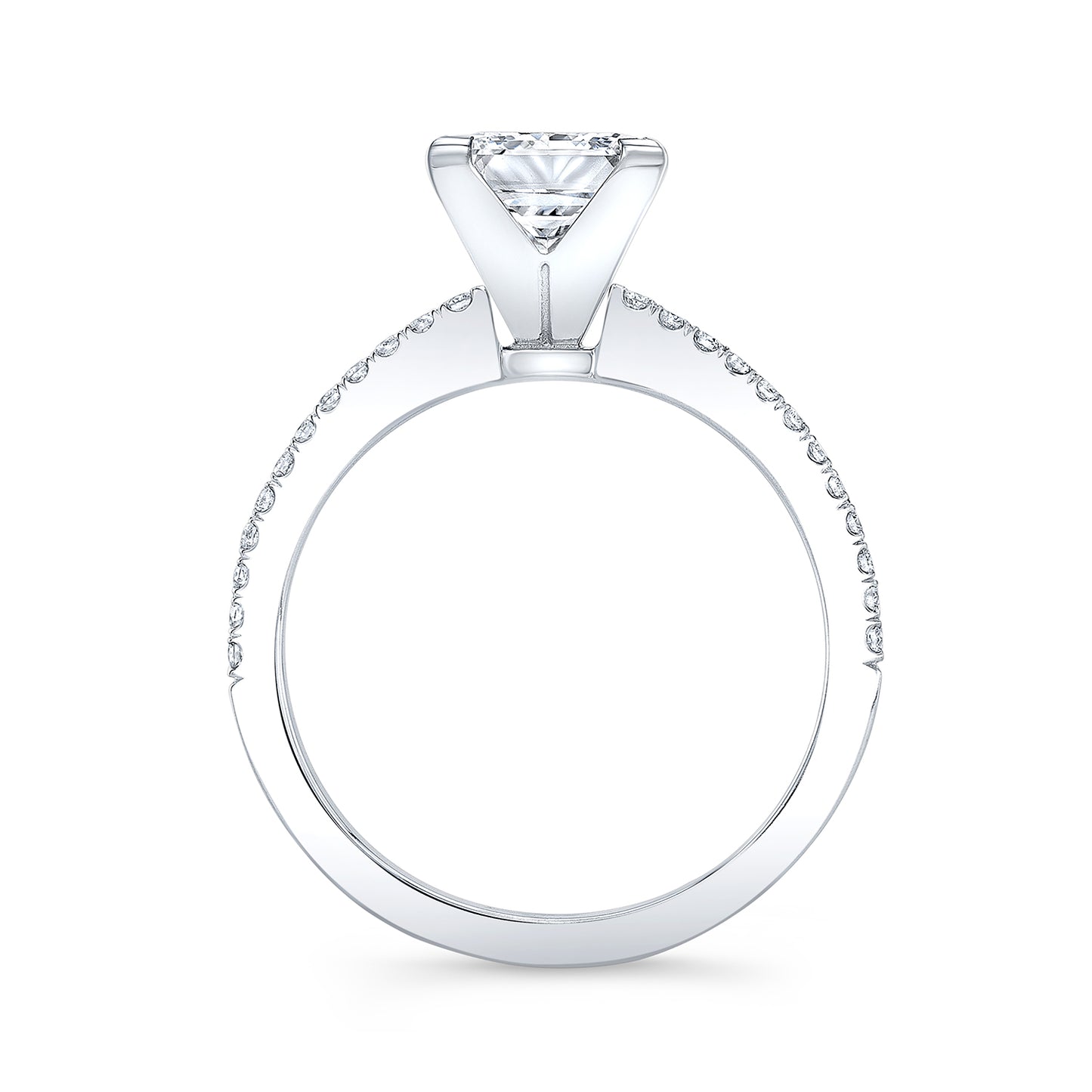 Modern Style Diamond Engagement Ring