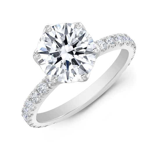 Modern Style Diamond Engagement Ring