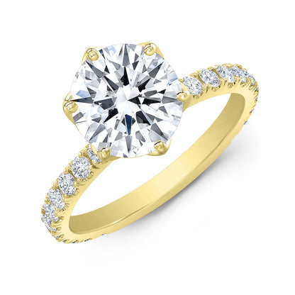 Modern Style Diamond Engagement Ring