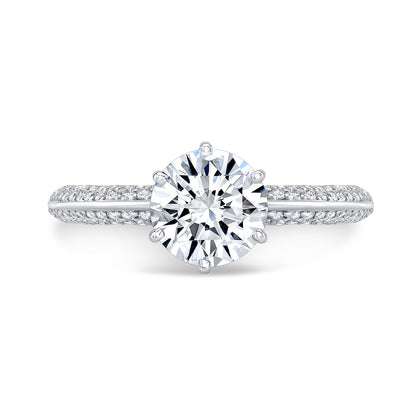 Modern Style Diamond Engagement Ring