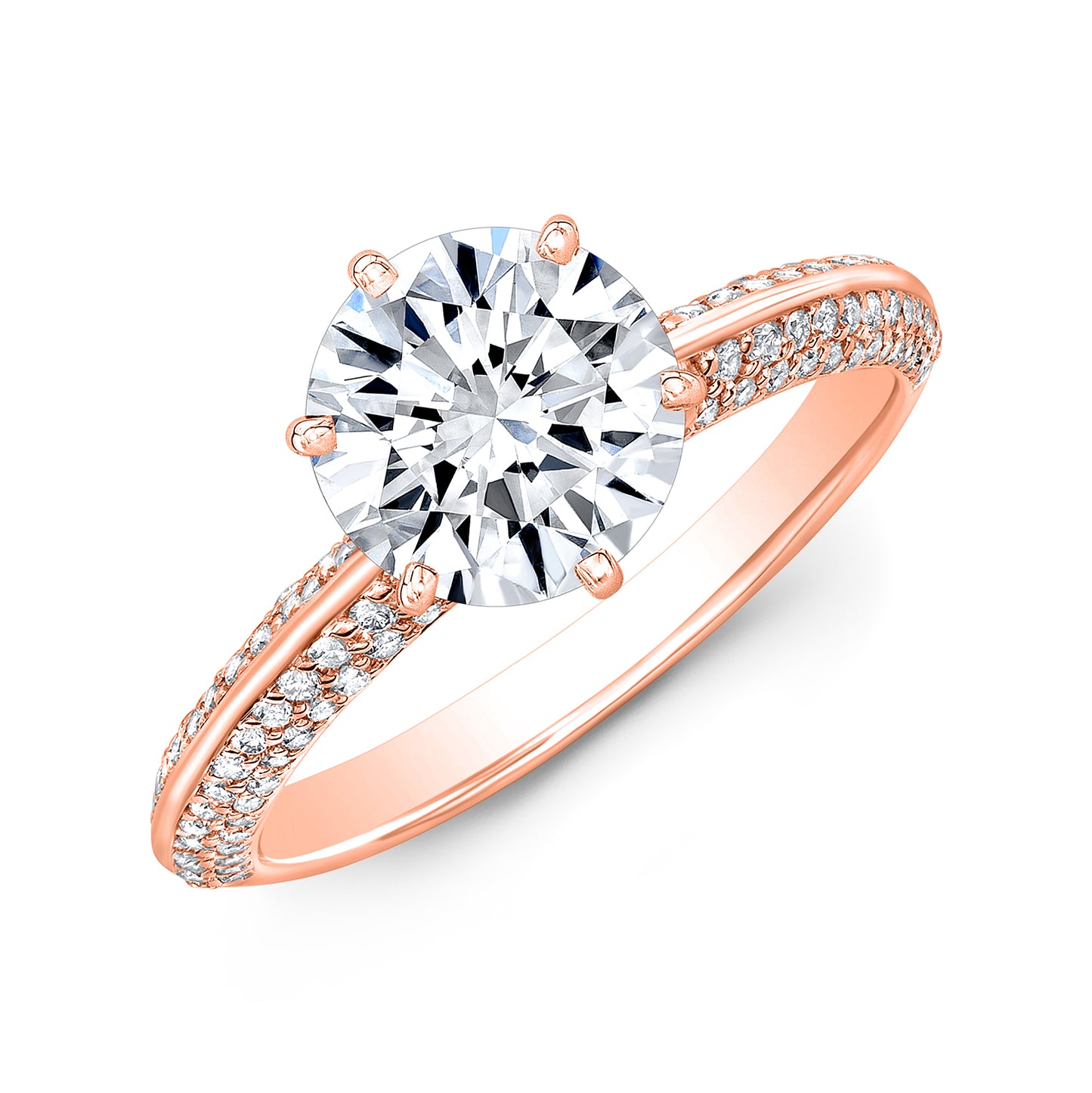 Modern Style Diamond Engagement Ring