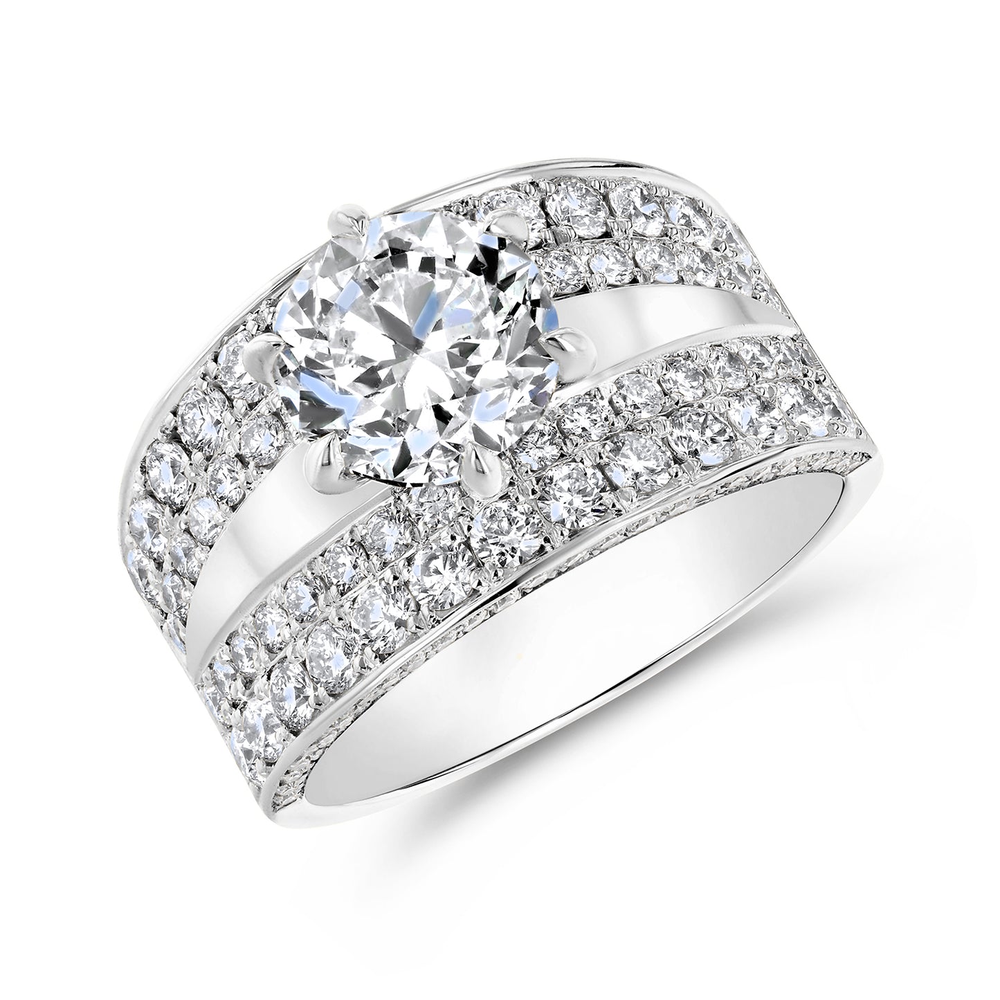 Vintage Style Diamond Engagement Ring